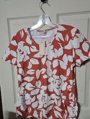 CALYPSA Adele Swim Top: RUSTY ROSE: NEW WITH TAGS: SIZE XL